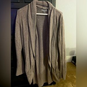 Barefoot Dreams CozyChic Lite Circle Cardi in Deep Taupe